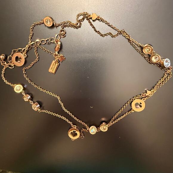 Kate Spade Spot the Spade Rose Gold Necklace - Picture 6 of 7